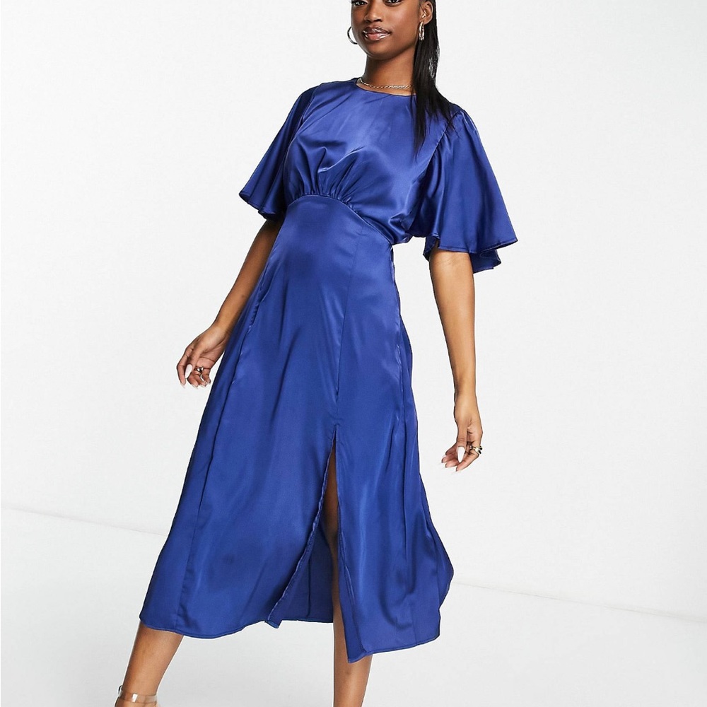 ASOS satin midi dress
